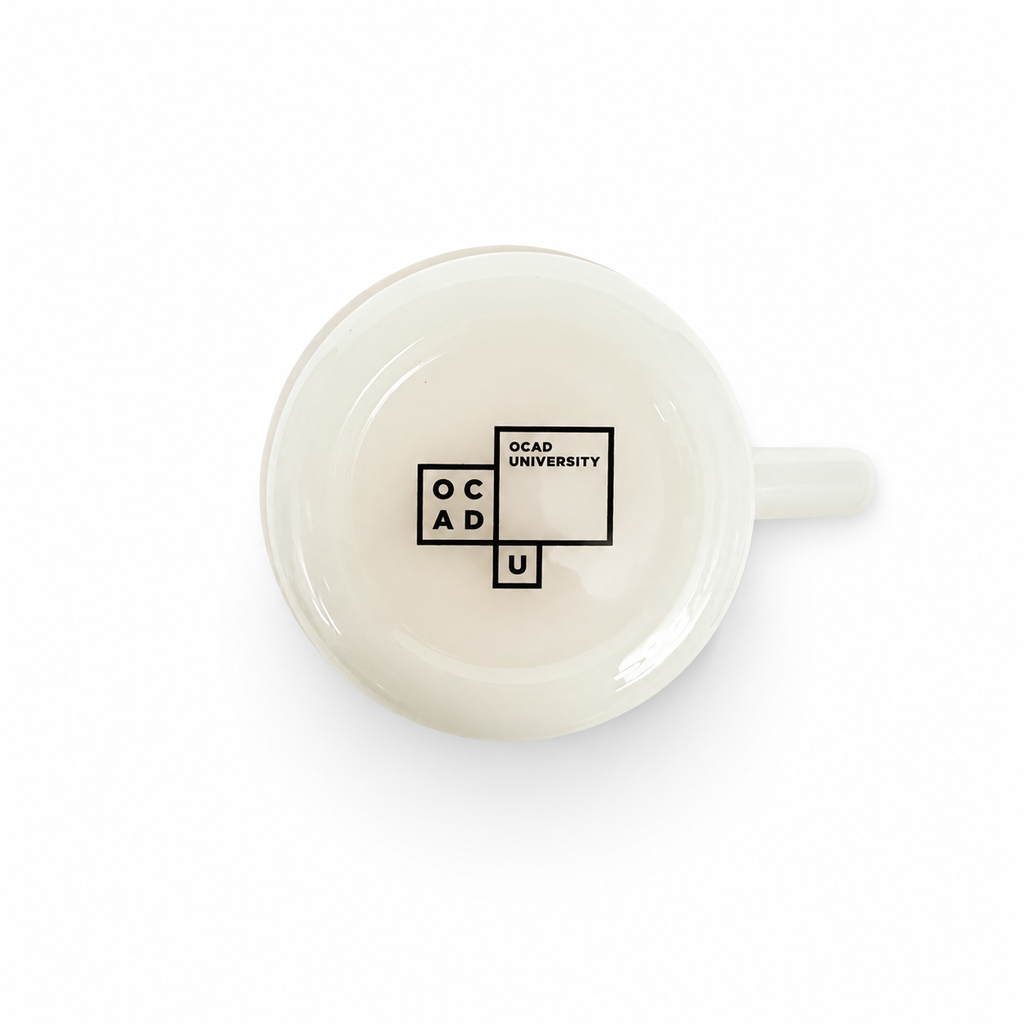OCAD U Milk Glass Retro Mug